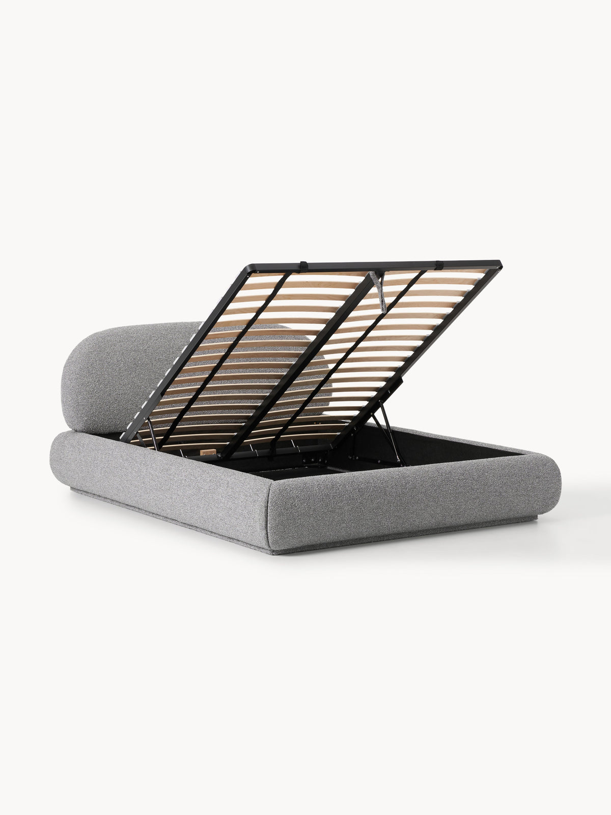Draggery Alba Upholstered Bed with Storage, Bouclé