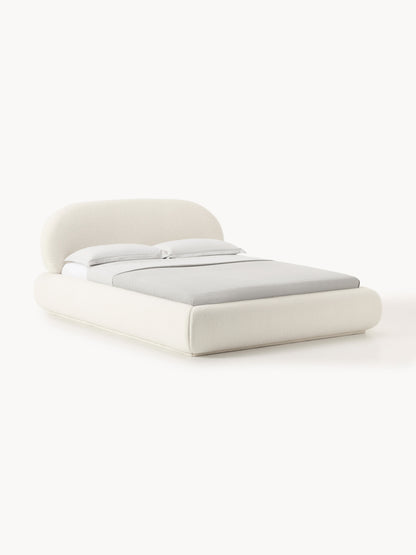 Draggery Alba Upholstered Bed with Storage, Teddy