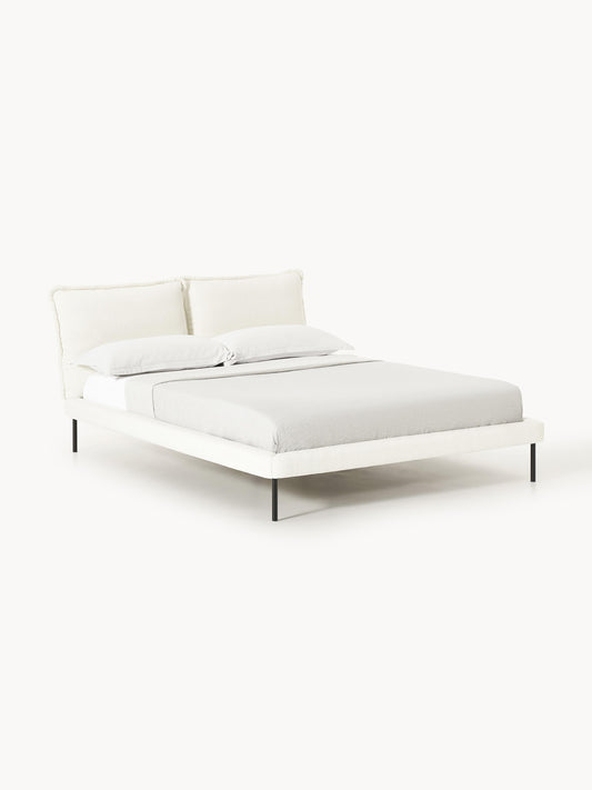 Draggery Amelia Bed with Teddy Bouclé Upholstery