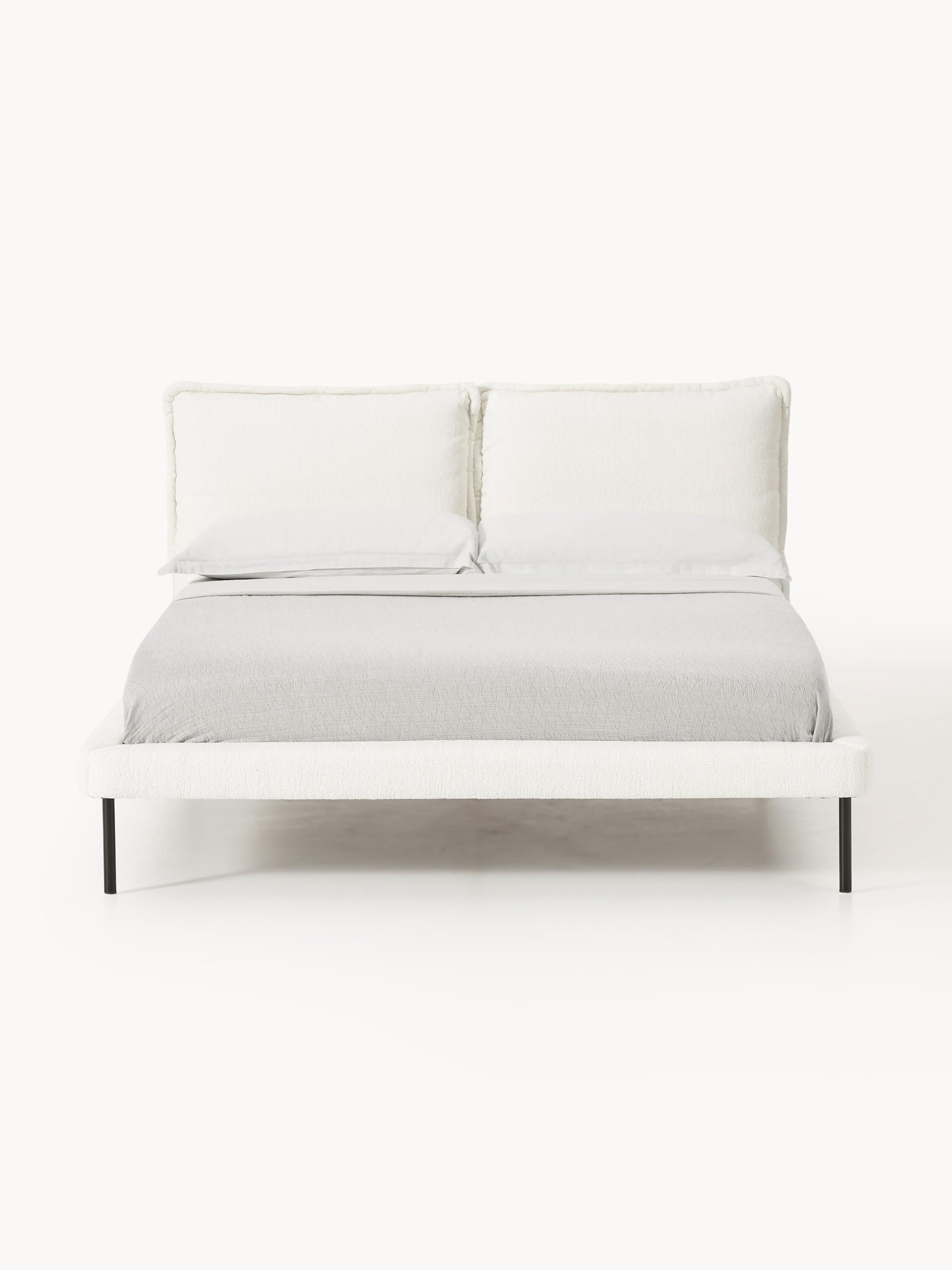 Draggery Amelia Bed with Teddy Bouclé Upholstery