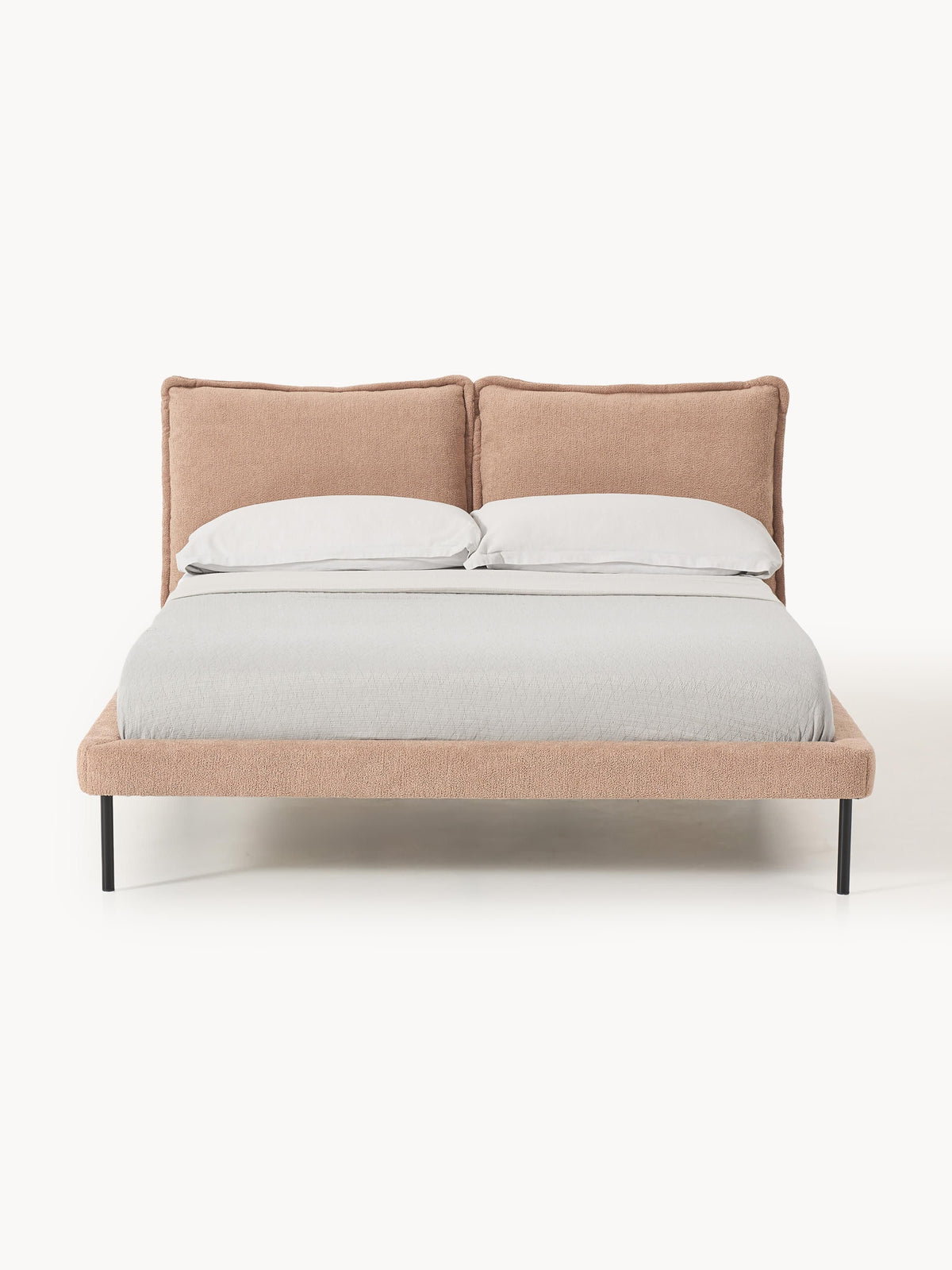Draggery Amelia Bed with Teddy Bouclé Upholstery