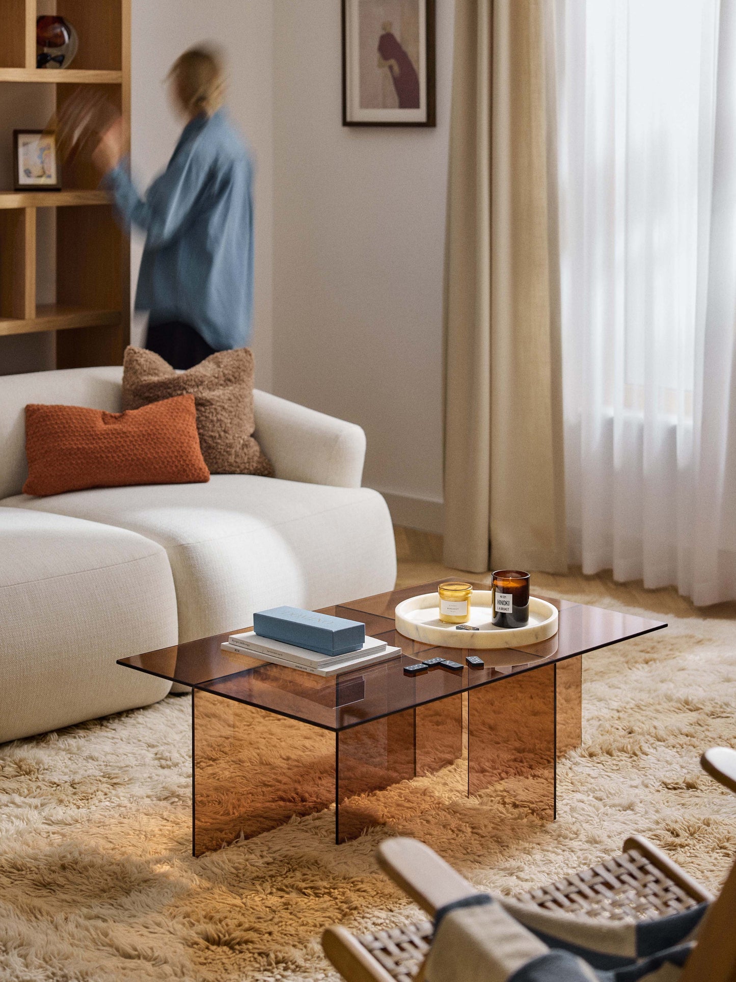 Draggery Anouk Coffee Table, W 102 cm, Glass