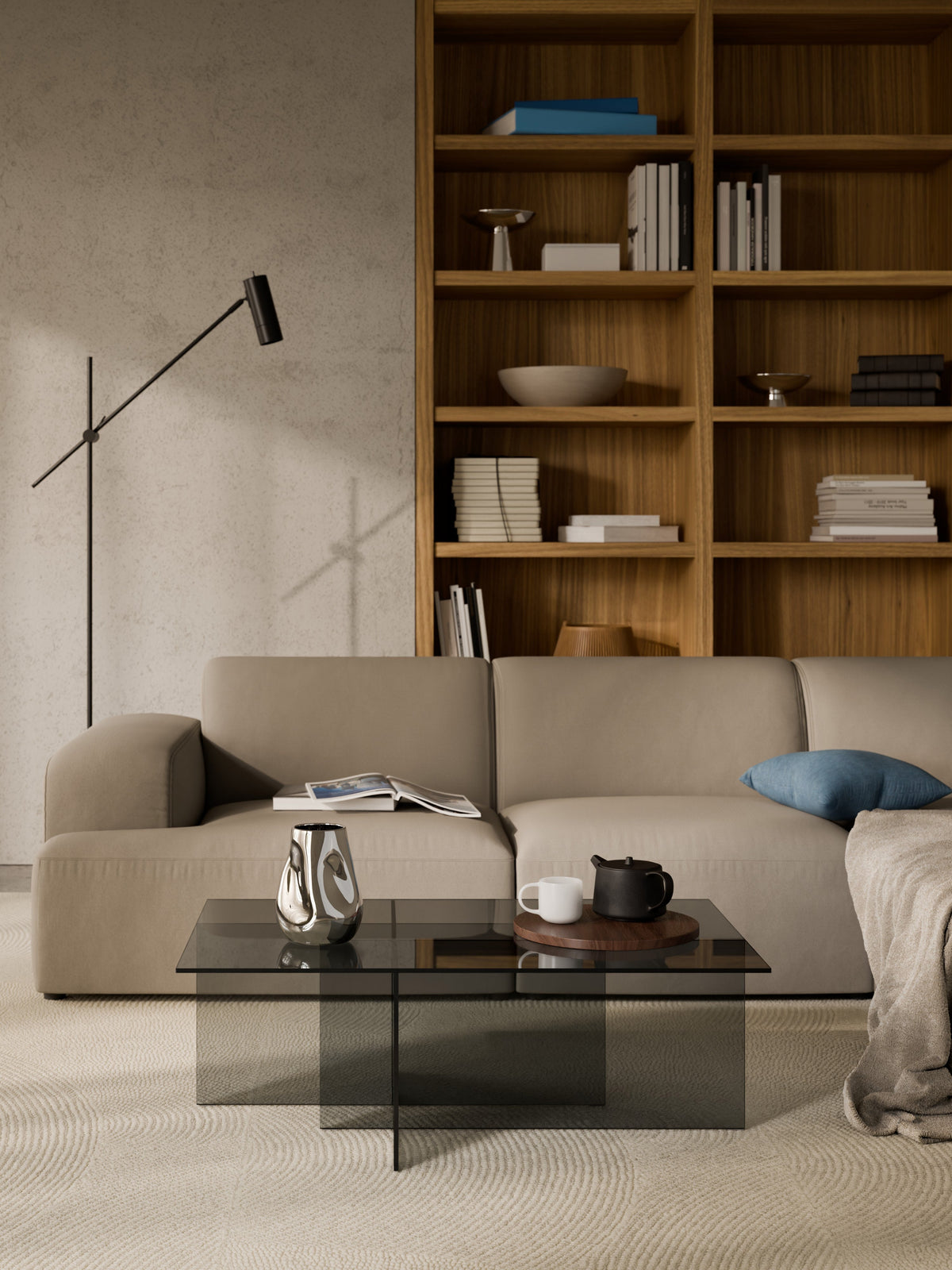 Draggery Anouk Coffee Table, W 102 cm, Glass
