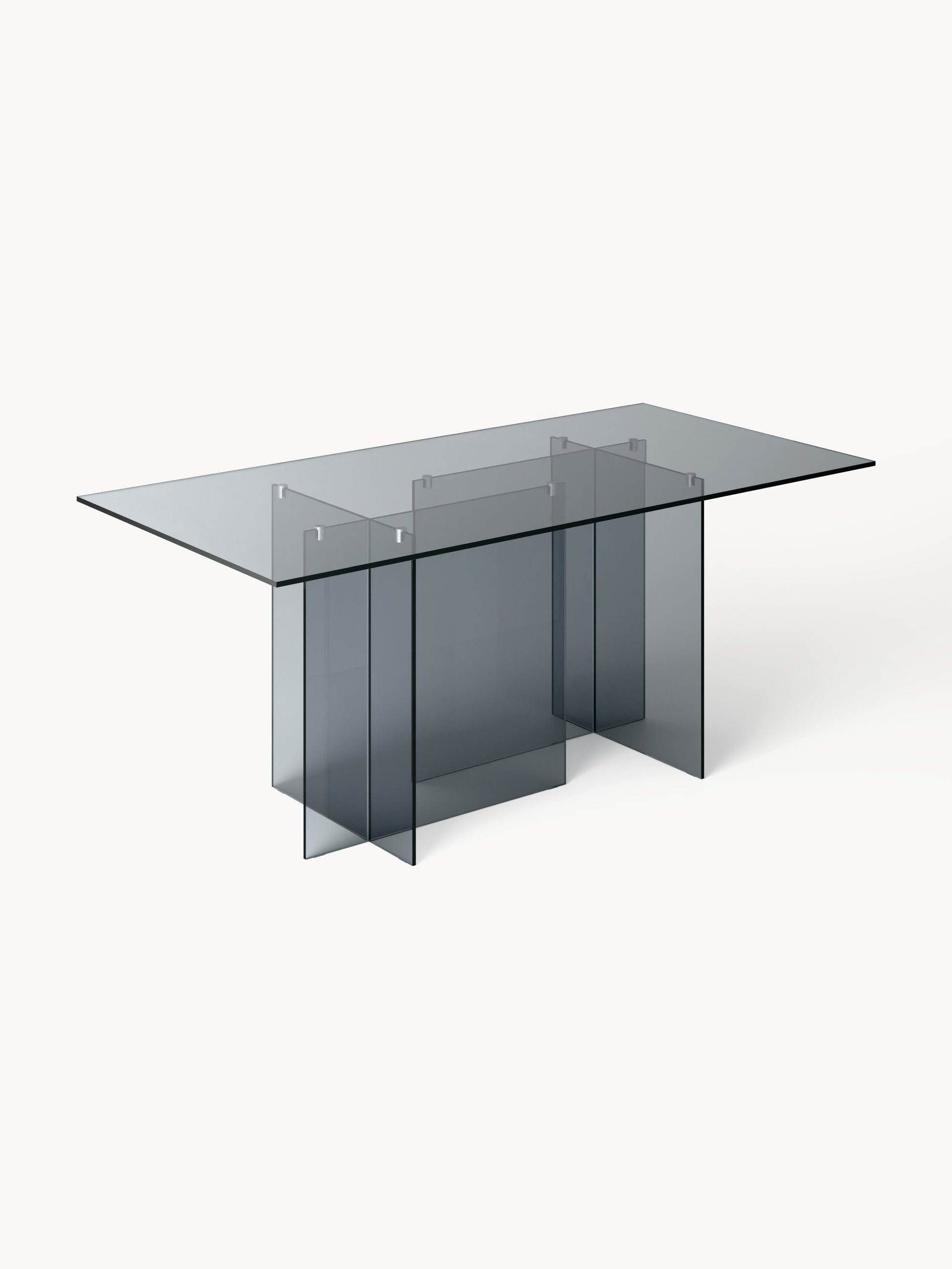 Draggery Anouk Dining Table Made of Glass, 180 x 90 cm