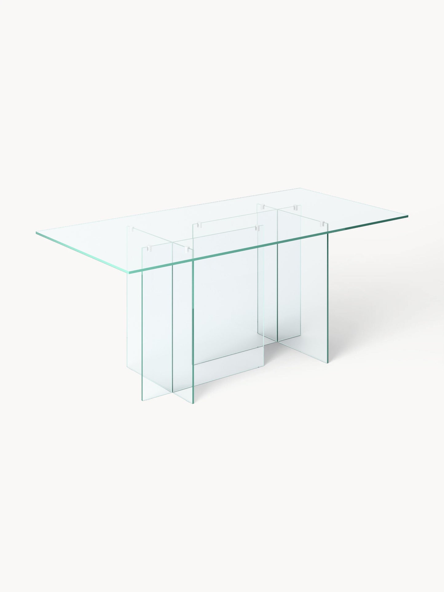 Draggery Anouk Dining Table Made of Glass, 180 x 90 cm
