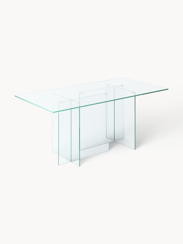 Draggery Anouk Dining Table Made of Glass, 180 x 90 cm