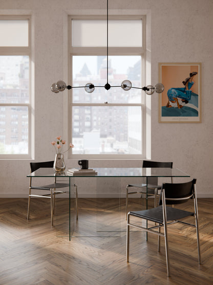 Draggery Anouk Dining Table Made of Glass, 180 x 90 cm