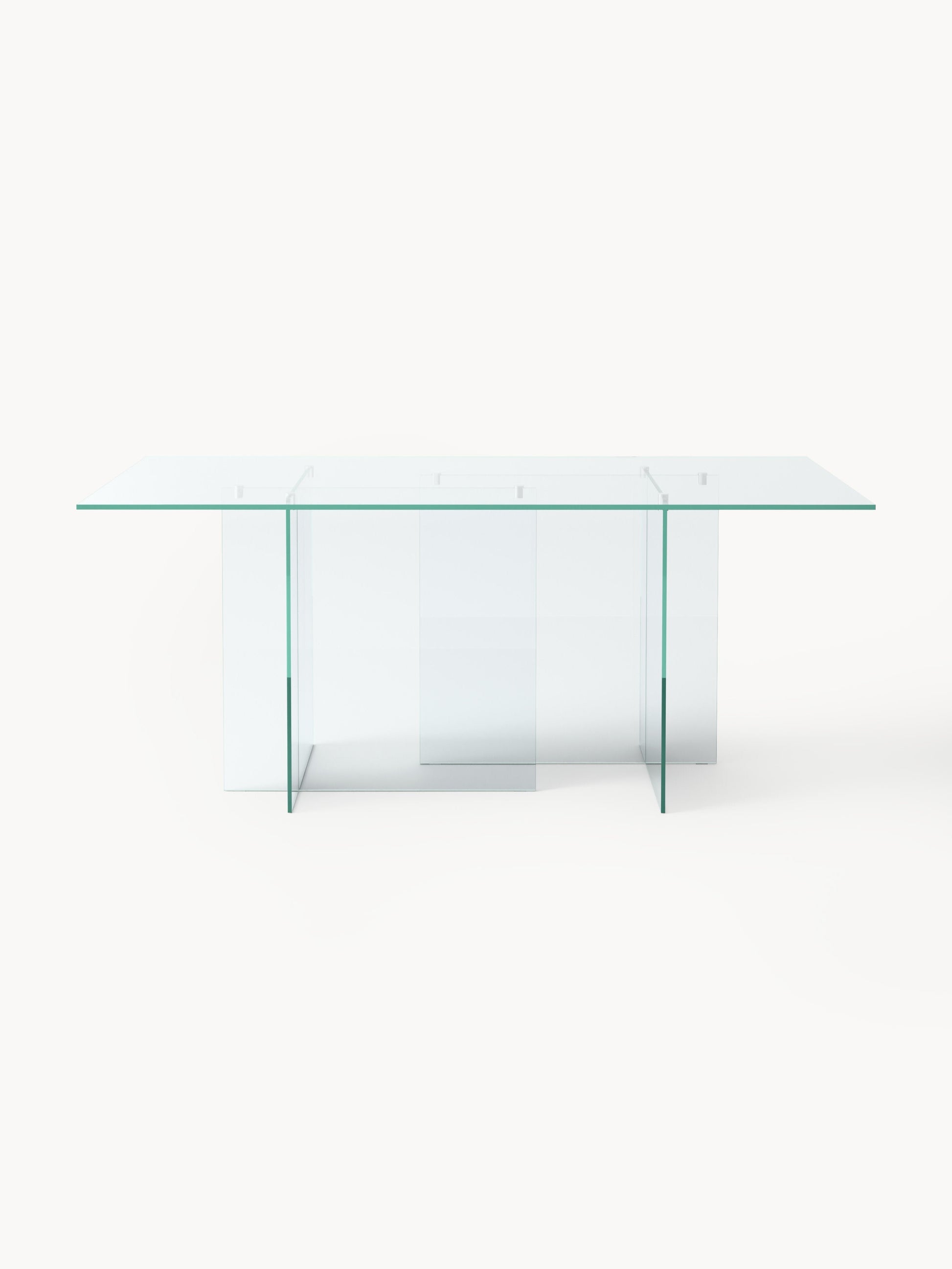 Draggery Anouk Dining Table Made of Glass, 180 x 90 cm