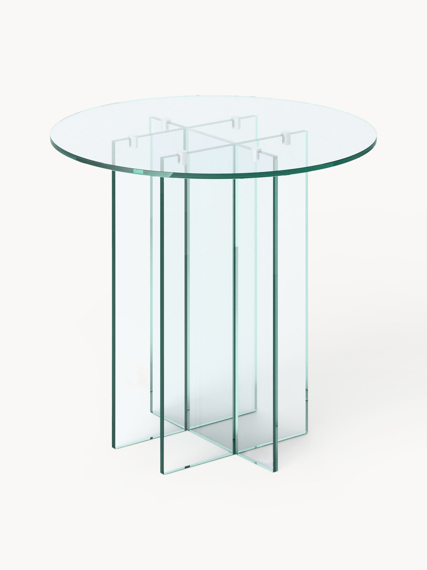 Draggery Anouk Glass Dining Table, Round, in Various Sizes