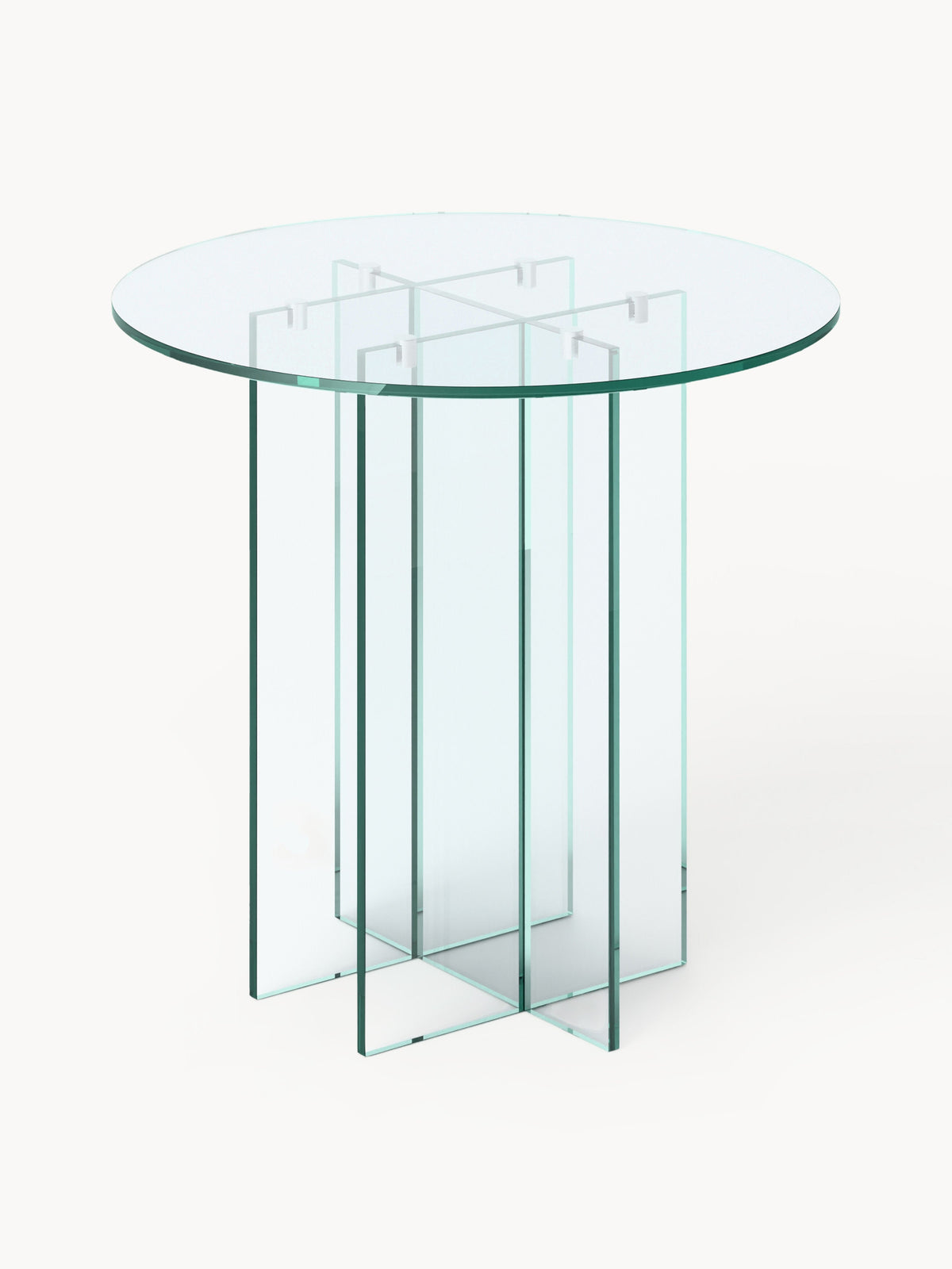Draggery Anouk Glass Dining Table, Round, in Various Sizes