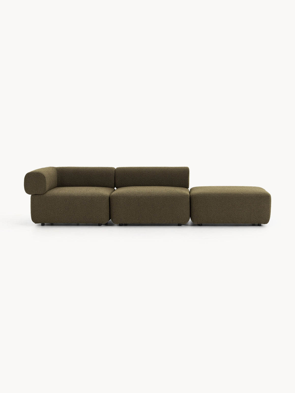 Draggery Anton Modular Ottoman with Bouclé Cover