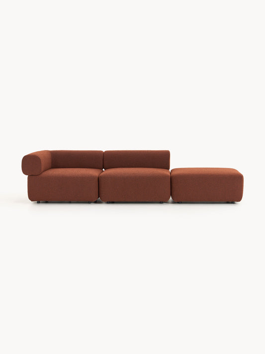 Draggery Anton Modular Ottoman with Bouclé Cover