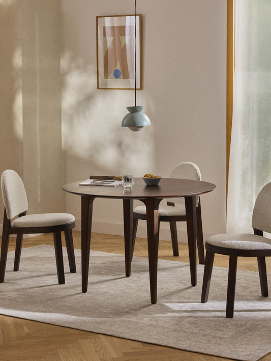 Draggery Archie Mango Wood Dining Table, Round, Ø 110 cm