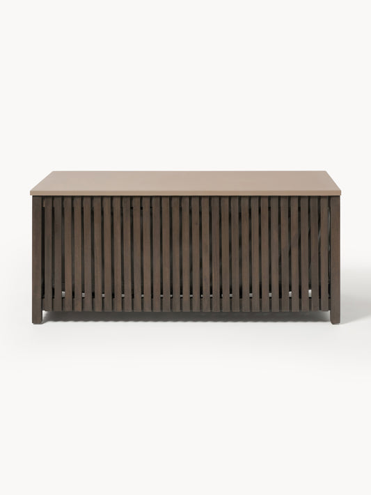 Draggery Arkin Garden Storage Box, Acacia Wood, with Insert, W 129 cm