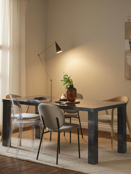 Draggery Carl Dining Table, 180 x 90 cm, in Marble Look