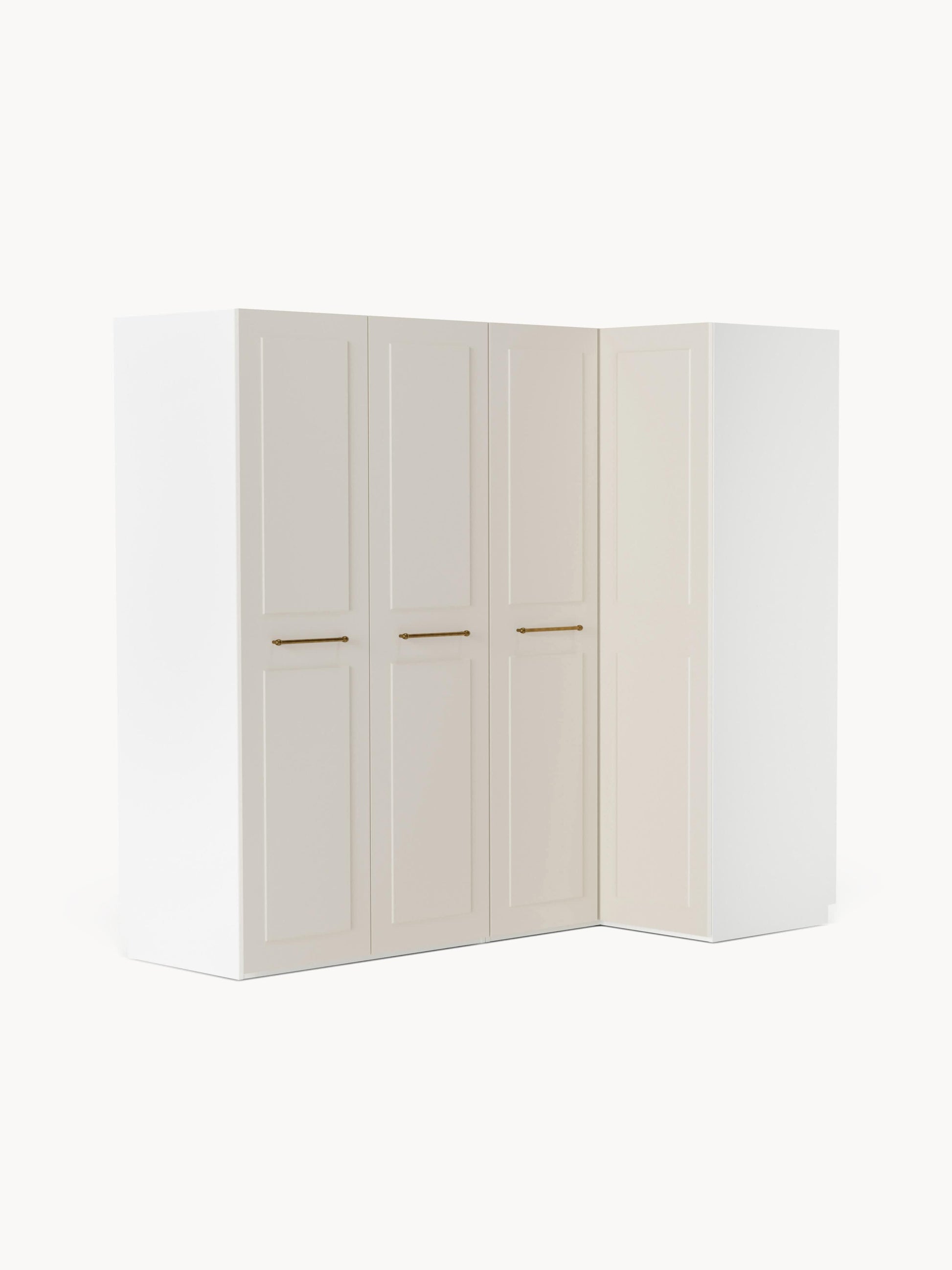 Draggery Charlotte Modular Wardrobe, Corner, 215 cm Wide, in Various Sizes