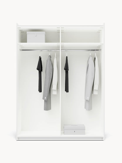 Draggery Charlotte Wardrobe, Modular, Sliding-Door, 150 cm Wide, in Various Sizes