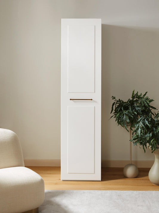 Draggery Charlotte Wardrobe with Hinged Doors, Modular, 50 cm Wide, in Various Sizes