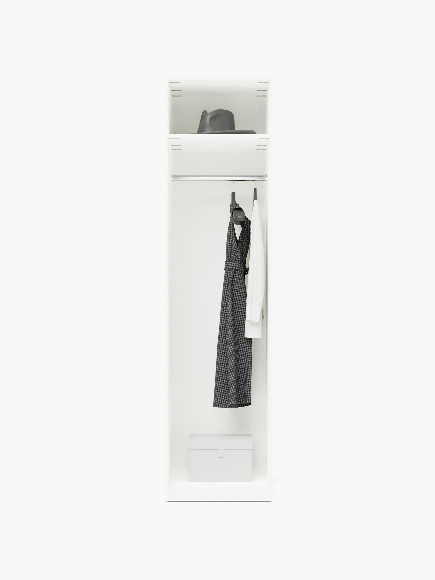 Draggery Charlotte Wardrobe with Hinged Doors, Modular, 50 cm Wide, in Various Sizes