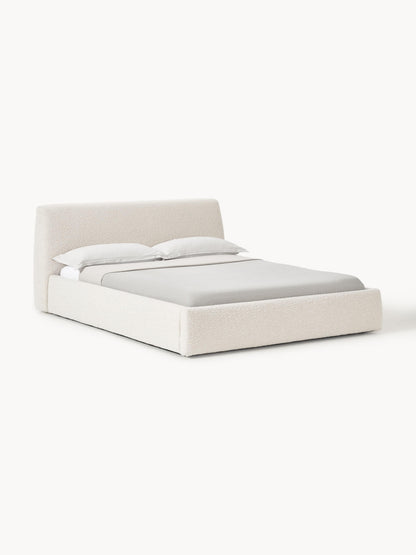 Draggery Cloud Bed with Bouclé Upholstery