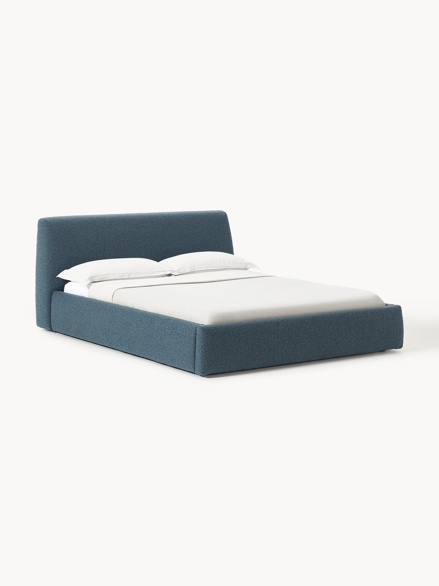 Draggery Cloud Bed with Bouclé Upholstery