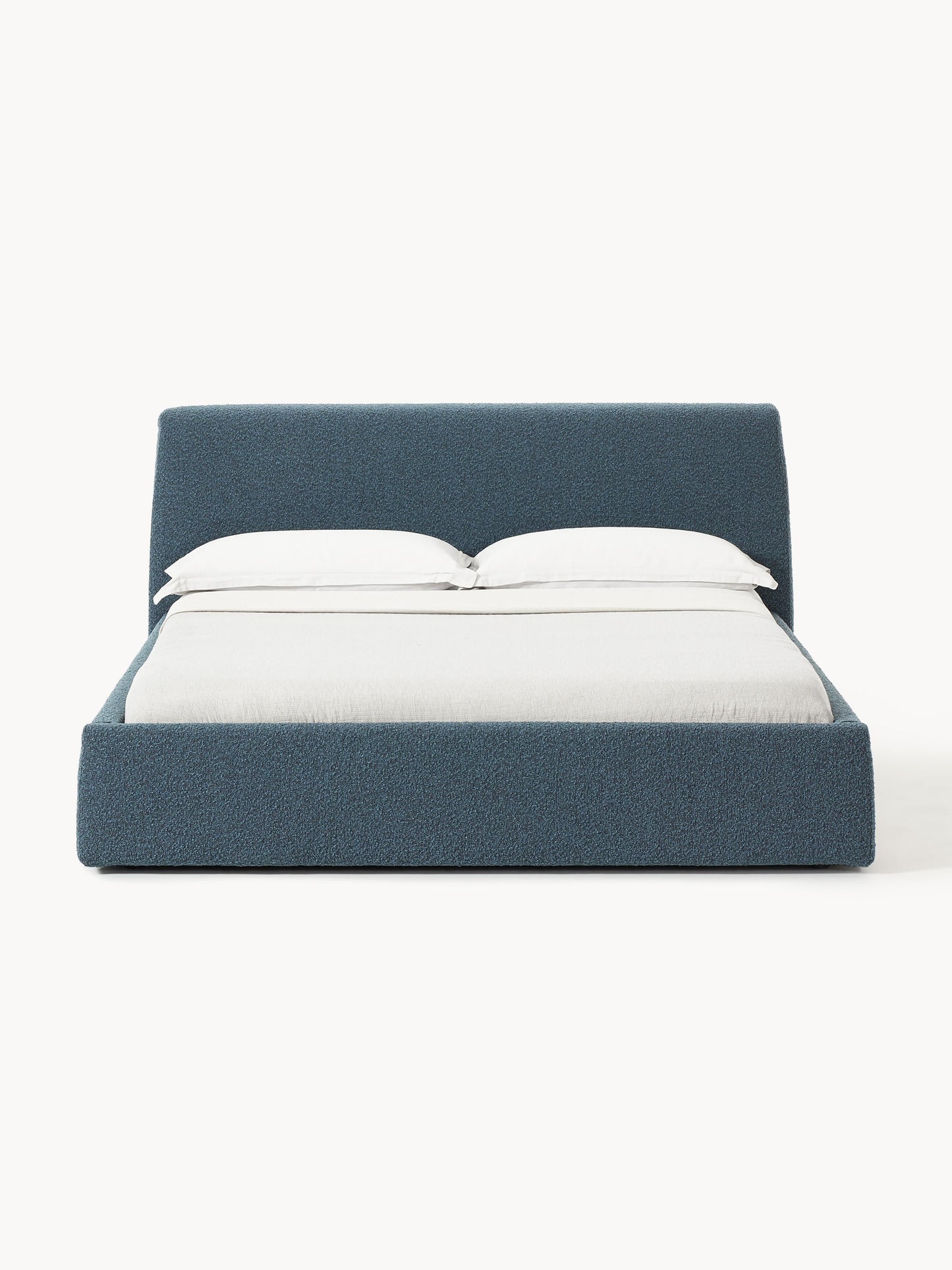 Draggery Cloud Bed with Bouclé Upholstery