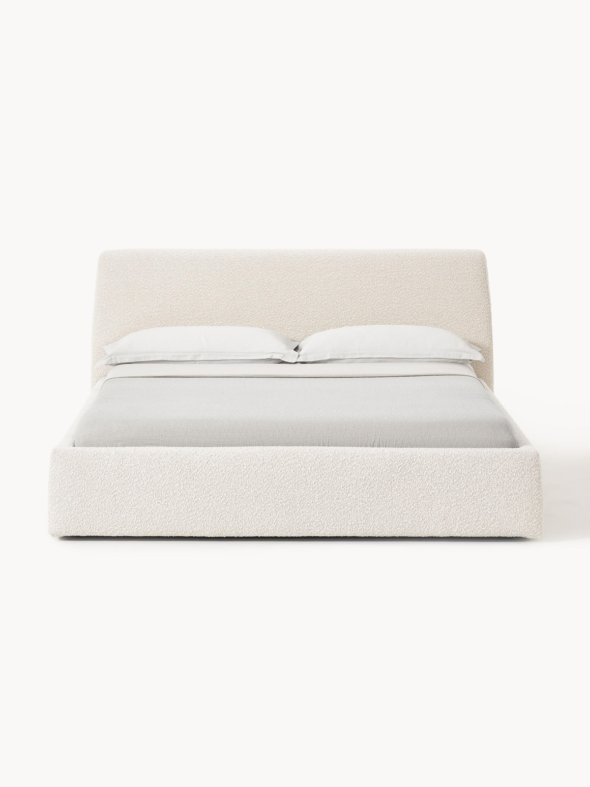 Draggery Cloud Bed with Bouclé Upholstery