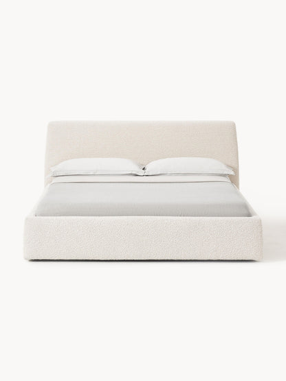 Draggery Cloud Bed with Bouclé Upholstery