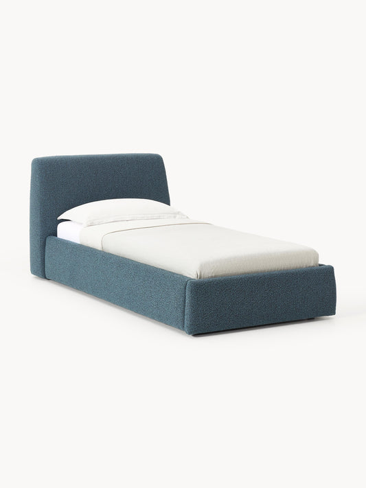 Draggery Cloud Single Bed in Bouclé with Storage