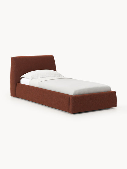 Draggery Cloud Single Bed in Bouclé with Storage