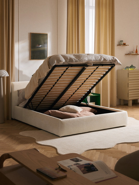 Draggery Cloud Upholstered Bed Frame with Storage
