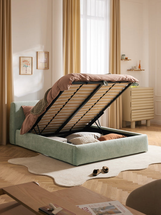 Draggery Cloud Upholstered Bed Frame with Storage