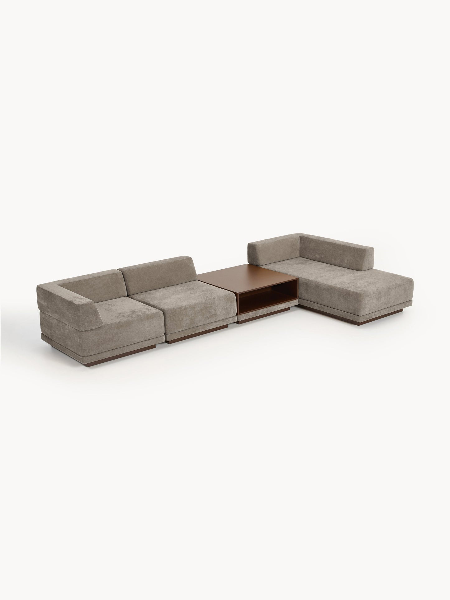 Draggery Colin Modular Corner Sofa with Coffee Table, 4-Seater