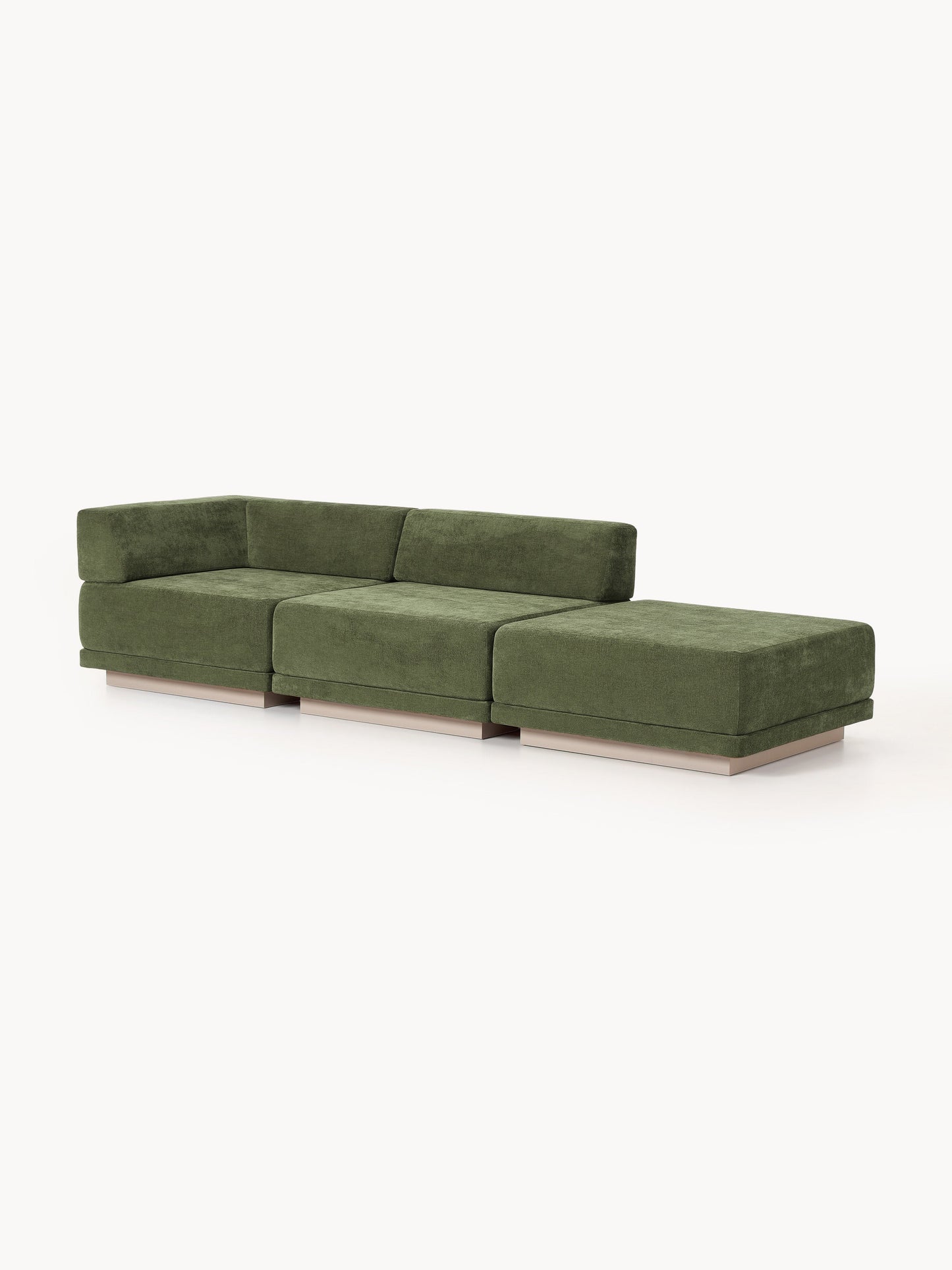 Draggery Colin Modular Sofa and Ottoman, 4-Seater