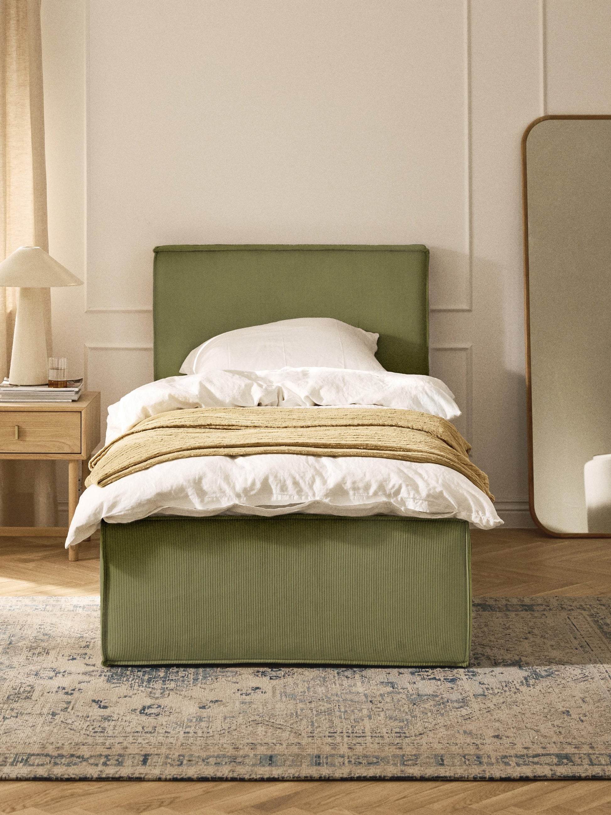 Draggery Dream Single Bed Frame in Corduroy