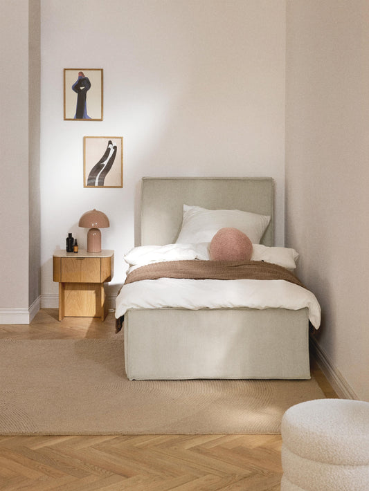 Draggery Dream Single Bed in Corduroy with Storage
