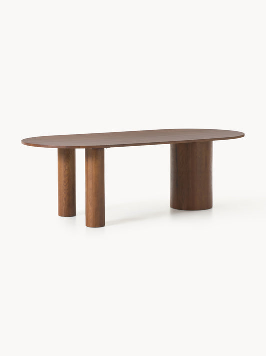 Draggery Dunia Oak Dining Table, Oval, in Various Sizes