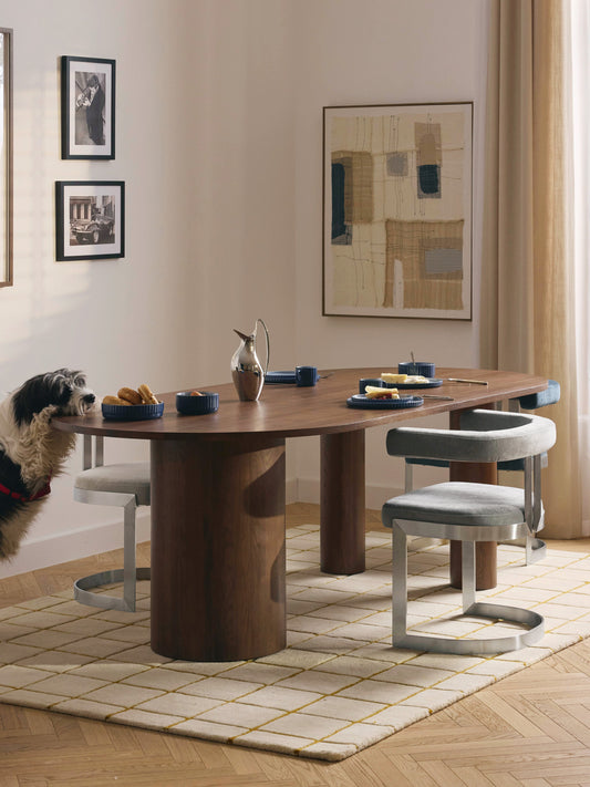 Draggery Dunia Oak Dining Table, Oval, in Various Sizes