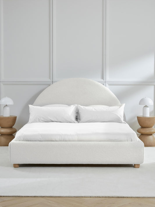 Draggery Ebba Upholstered Bed with Storage, Teddy
