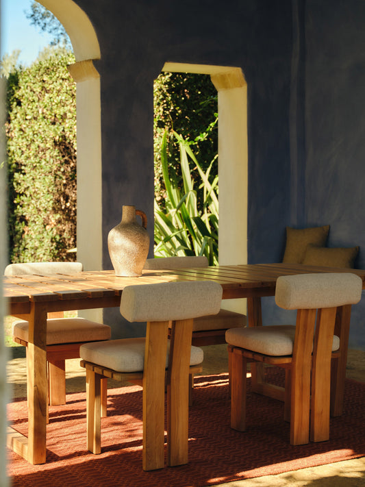 Draggery Eiko Garden Table Made of Teak Wood, 229 x 100 cm