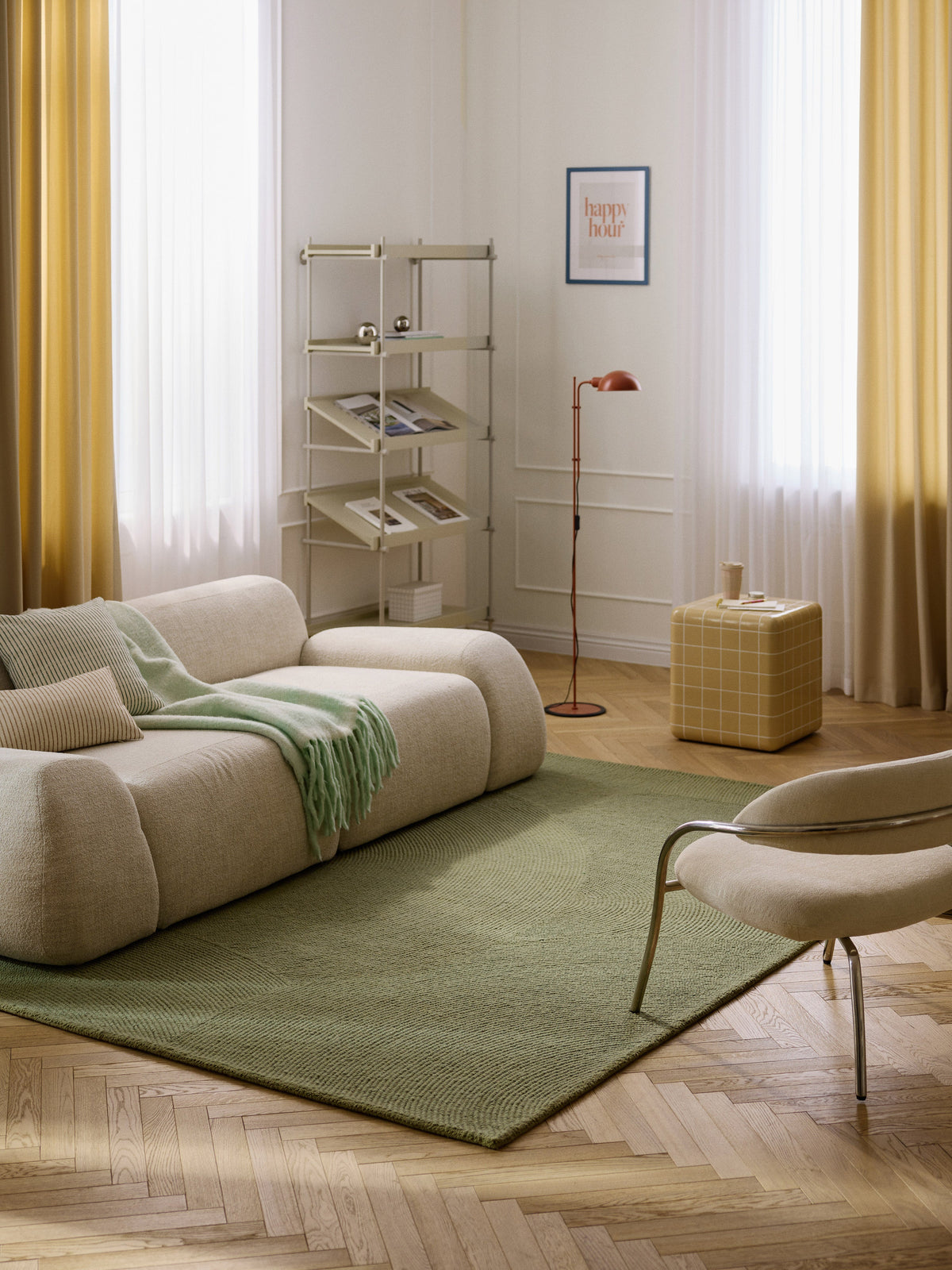 Draggery Eleni Wool Rug, Tufted by Hand