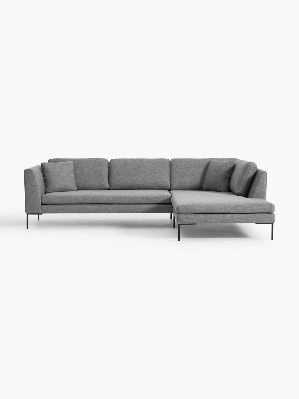 Draggery Emma Corner Sofa: Metal Legs