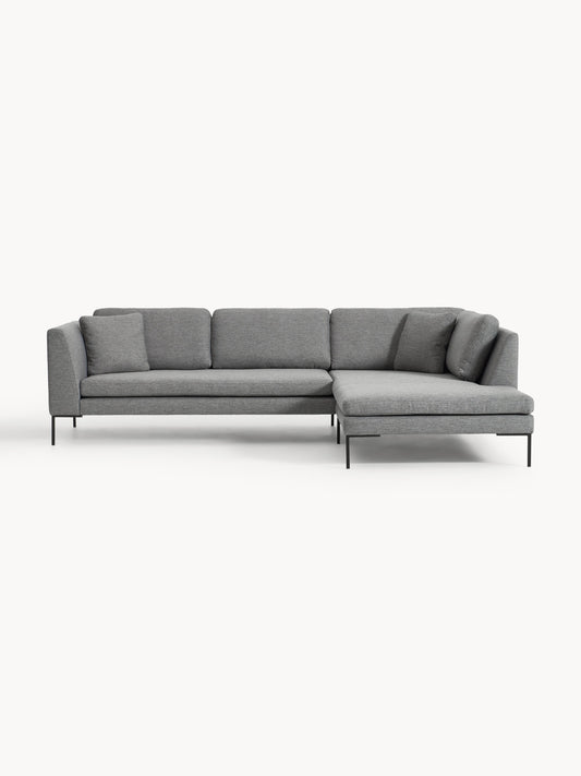 Draggery Emma Corner Sofa: Metal Legs