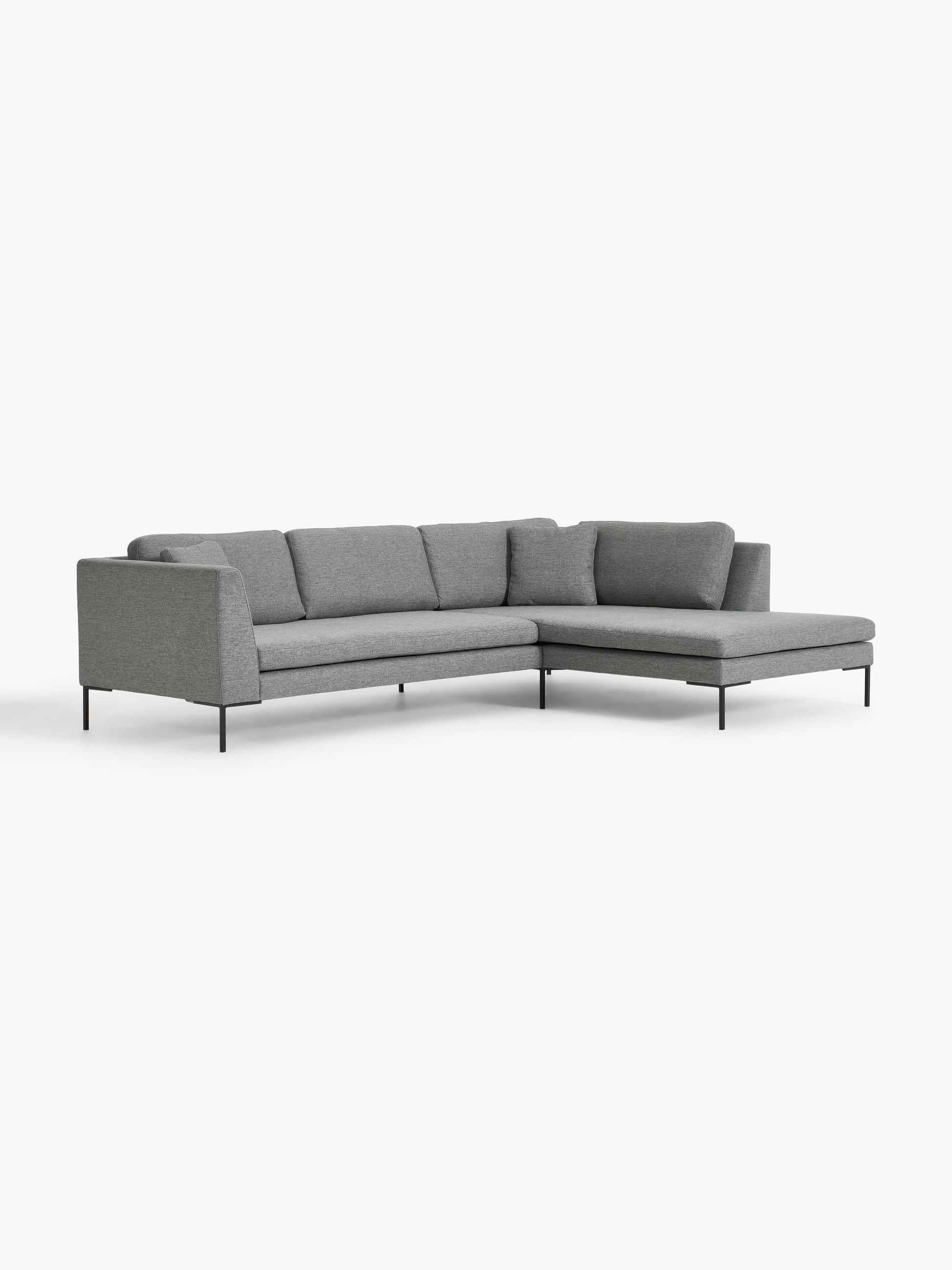 Draggery Emma Corner Sofa: Metal Legs