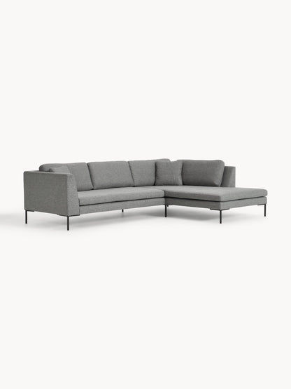 Draggery Emma Corner Sofa: Metal Legs