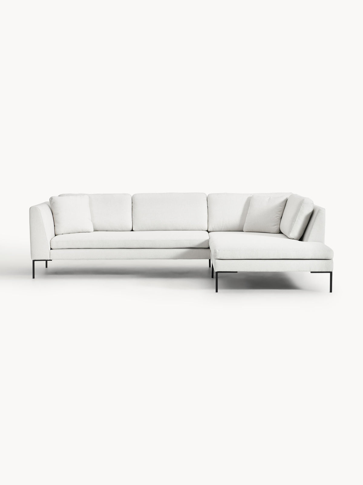 Draggery Emma Corner Sofa: Metal Legs