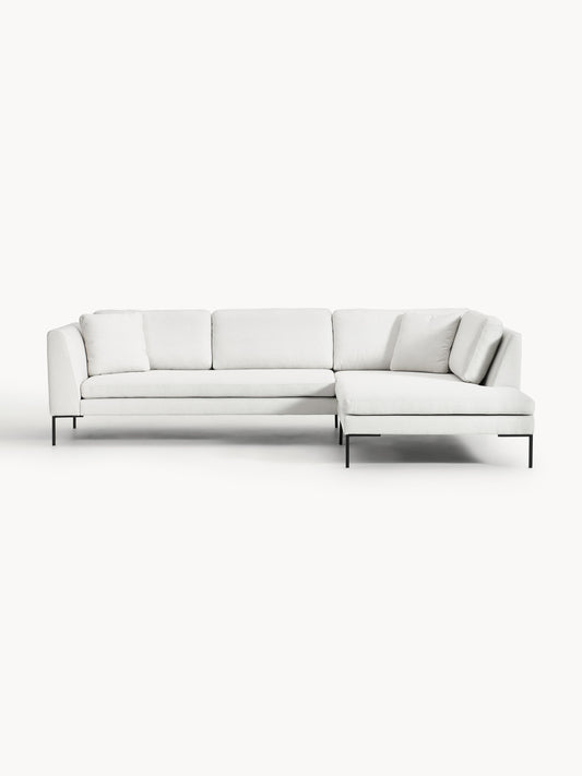 Draggery Emma Corner Sofa: Metal Legs