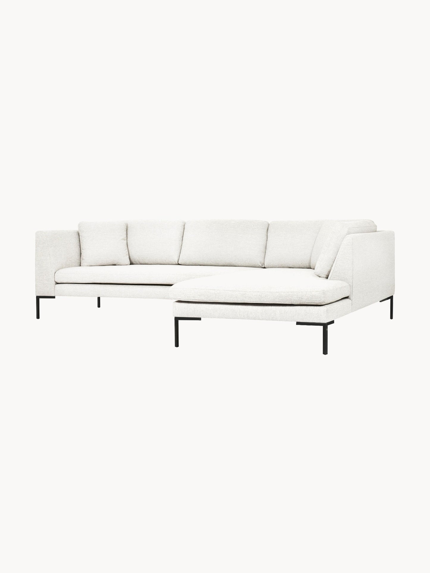 Draggery Emma Corner Sofa: Metal Legs