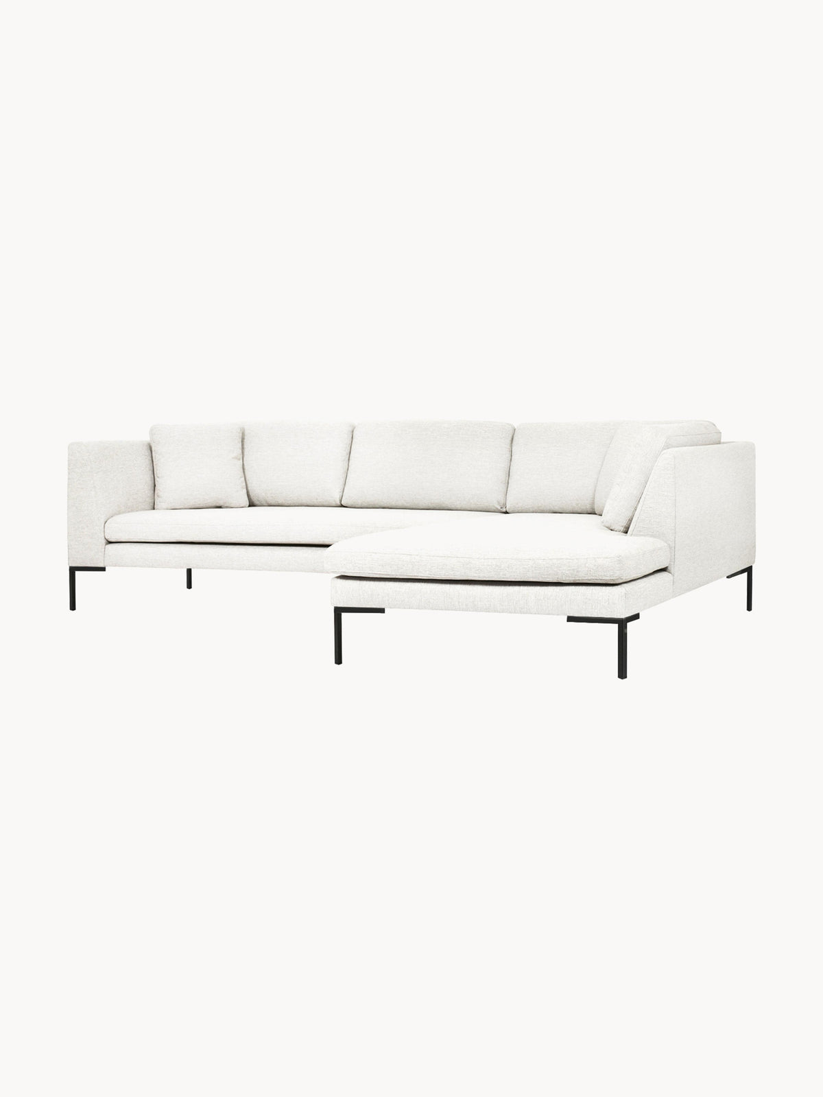 Draggery Emma Corner Sofa: Metal Legs