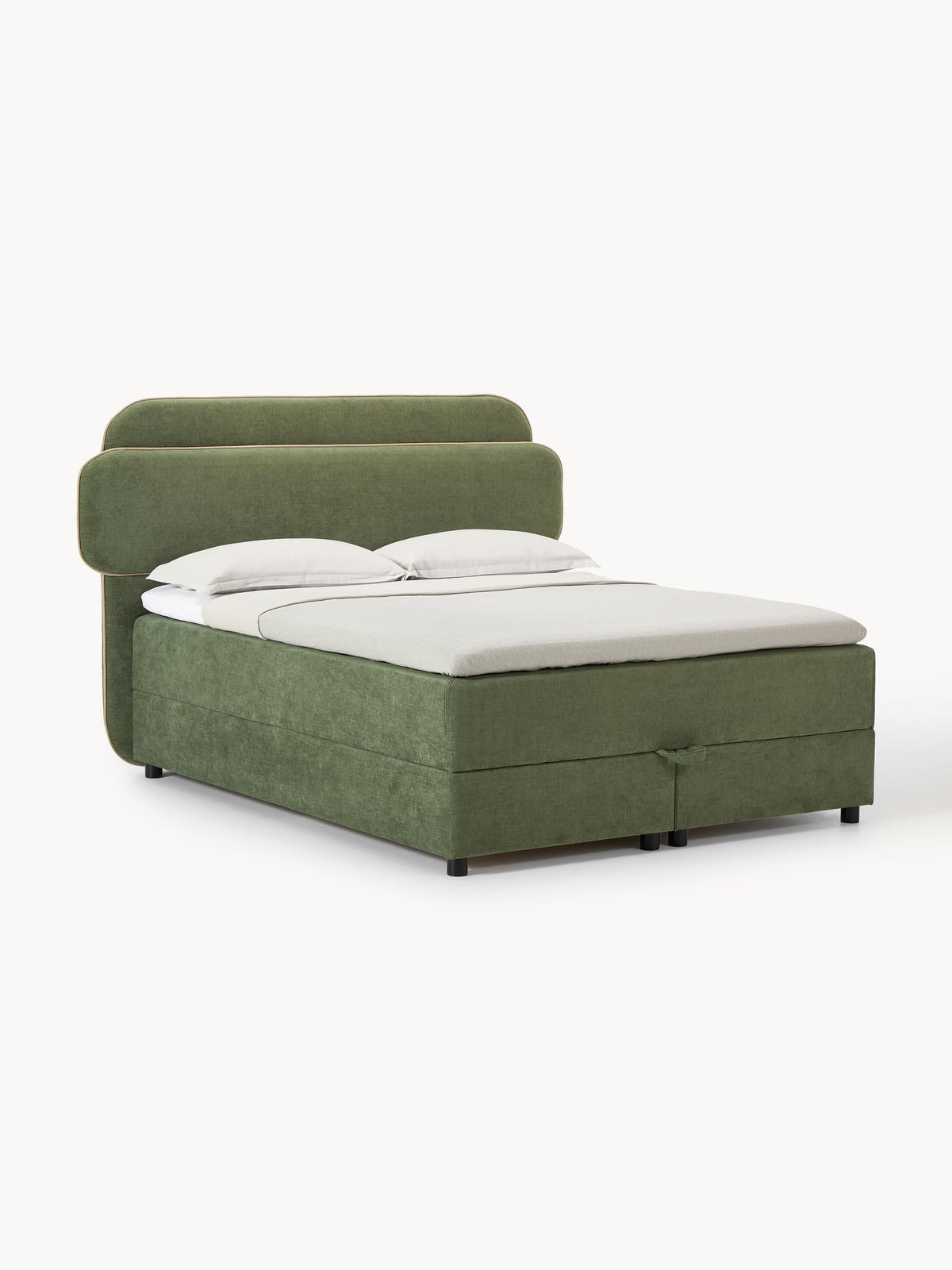 Draggery Enrica Box Spring Bed Frame with Storage